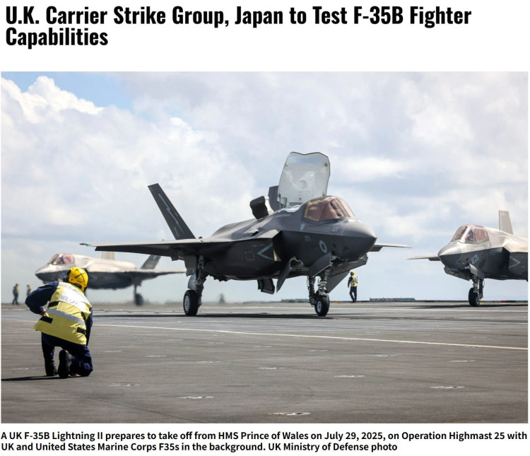在印度、日本均出故障 “英军F-35B隐身舰载机并不靠谱”