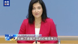 德国经济部长：美关税政策阻碍德国经济复苏