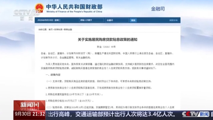 新闻1+1丨居民购房：财政贴息，今天落地！