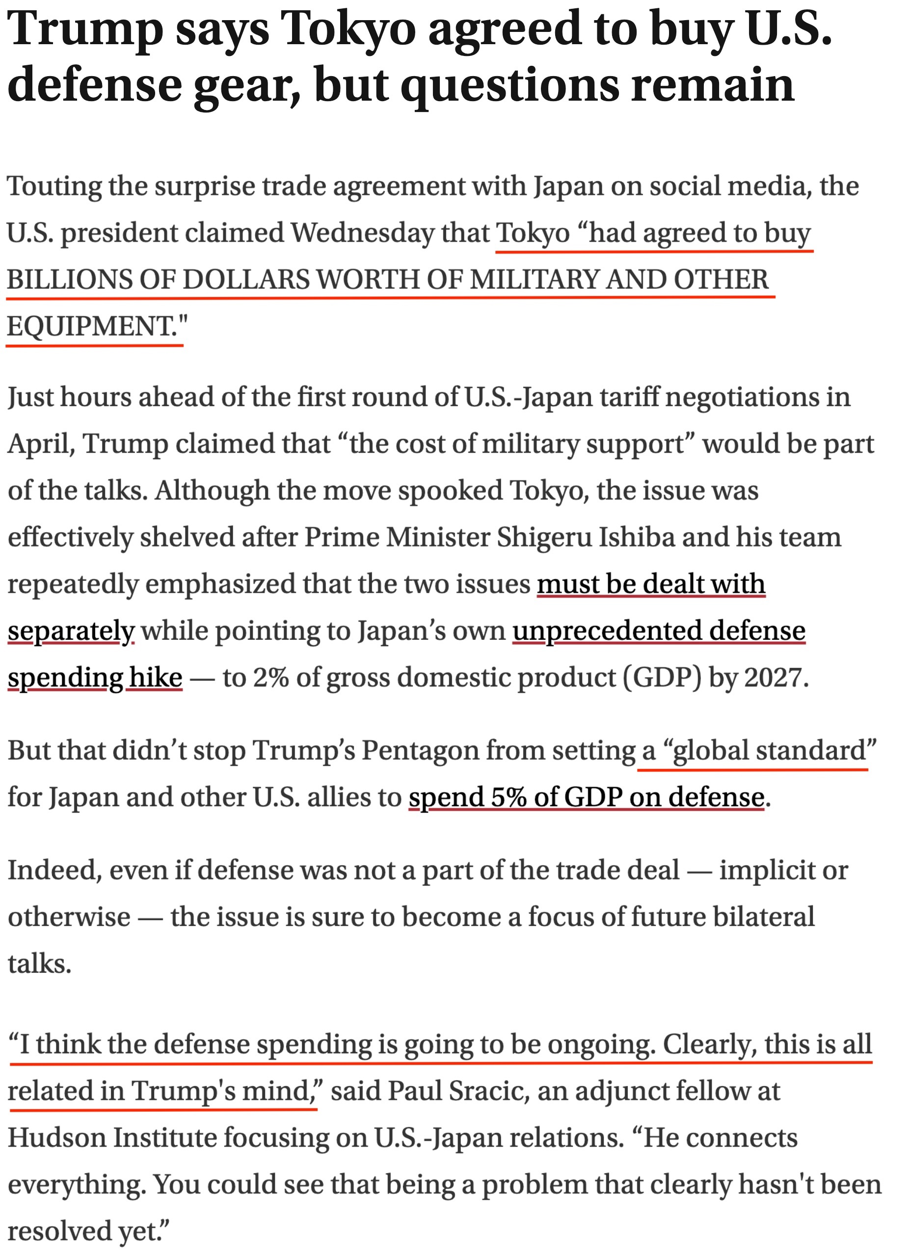 深观察丨“日本政府应该把钱花在大米而不是导弹上”