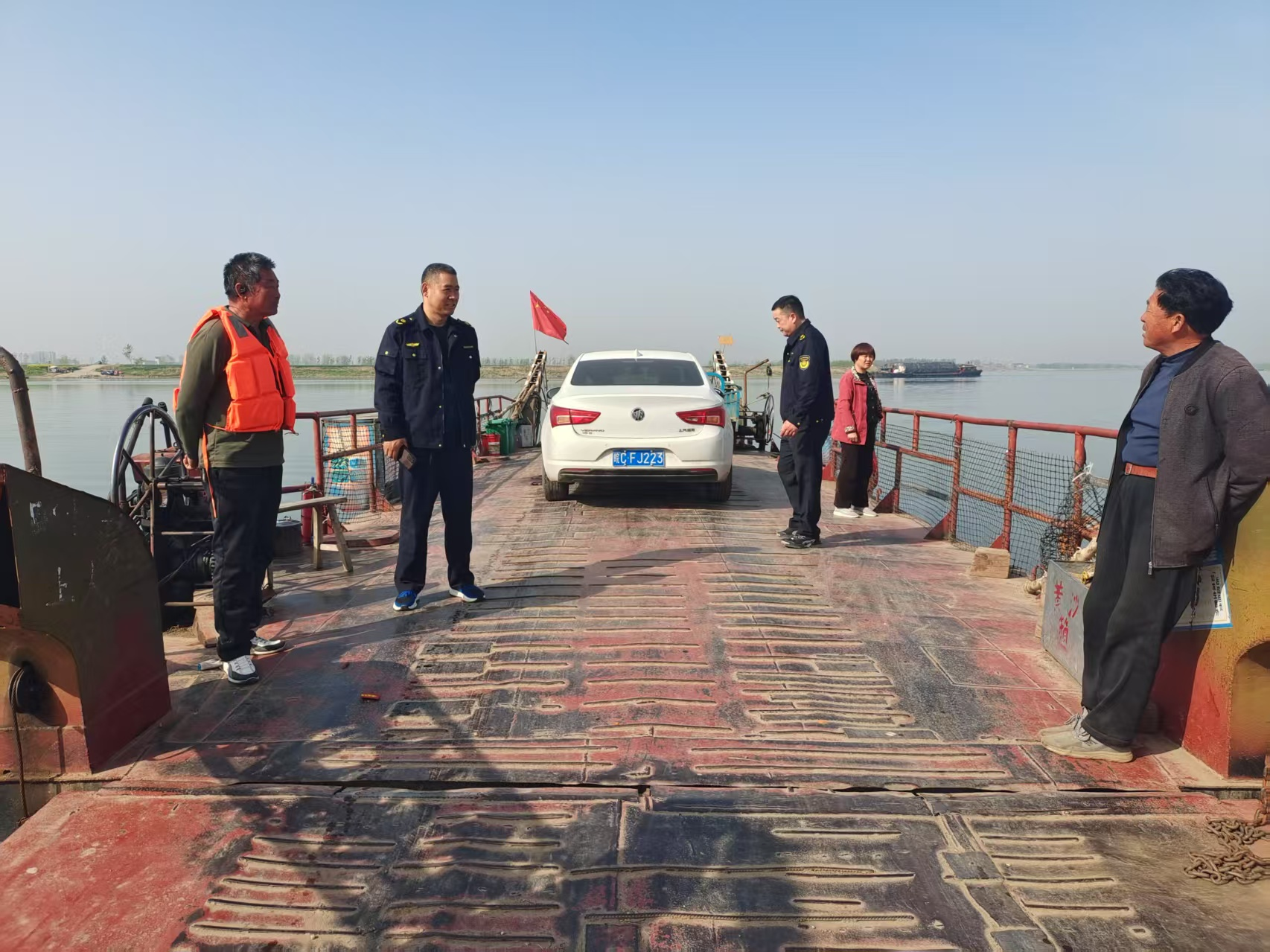 蚌埠市五河县临北回族乡：开展渡口安全检查  筑牢水上安全防线保障居民出行安全_fororder_渡口图片2