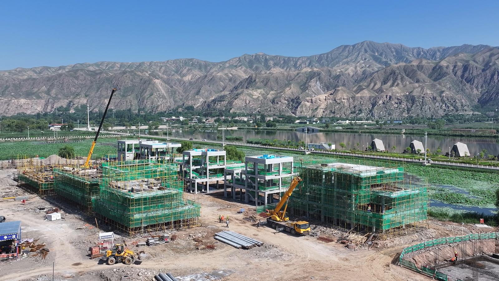 【项目建设进行时】品质度假新地标！永靖县太极岛文旅度假小镇项目加速推进