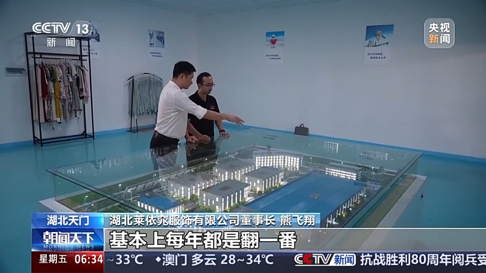 活力中国调研行丨服装年交易额超500亿 天门何以“织”出现象级产业