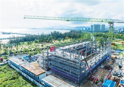 三亚崖州湾科技城水声计量检测中心项目封顶
