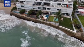 “艾琳”数日内或再次增强为五级飓风 美国东海岸将出现离岸流