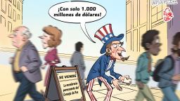 【Caricatura editorial】“Vender” la paz