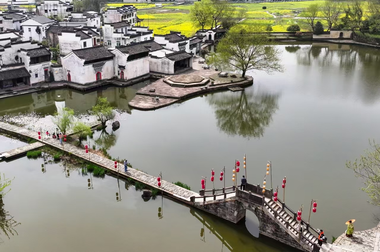 春日呈坎：徽韵古村入画来_fororder_古村落5