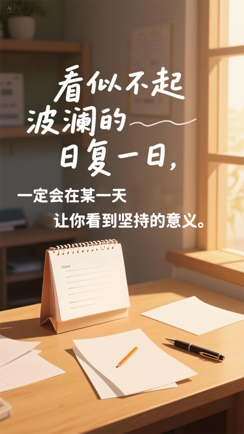 AI插画 | 这九句话，送给奋斗路上的每一个人