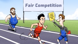【Editorial Cartoon】Fair Competition?