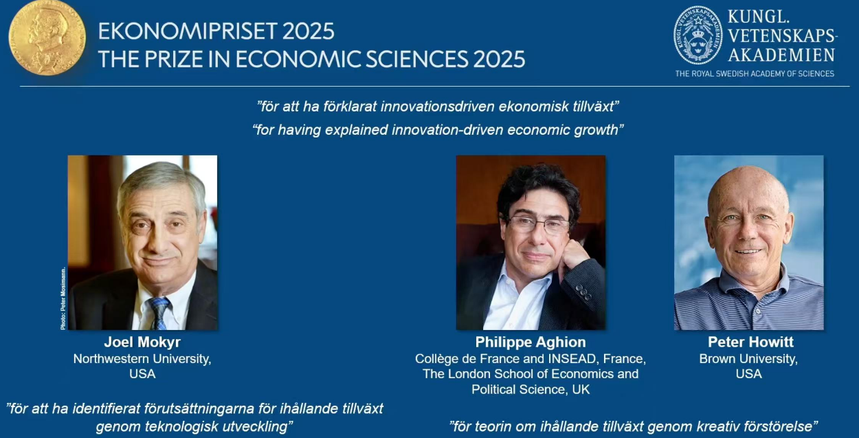 2025年诺贝尔经济学奖揭晓