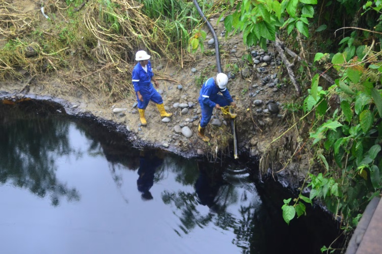 厄瓜多尔石油泄漏 政府下令止污恢复生态