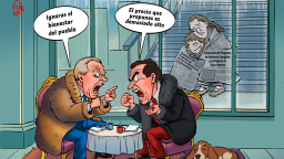 【Caricatura editorial】Un mundo dividido, como el hielo y el fuego