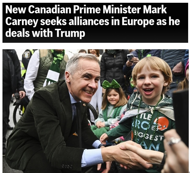 加拿大总理出访欧洲 共同应对美国“关税战”