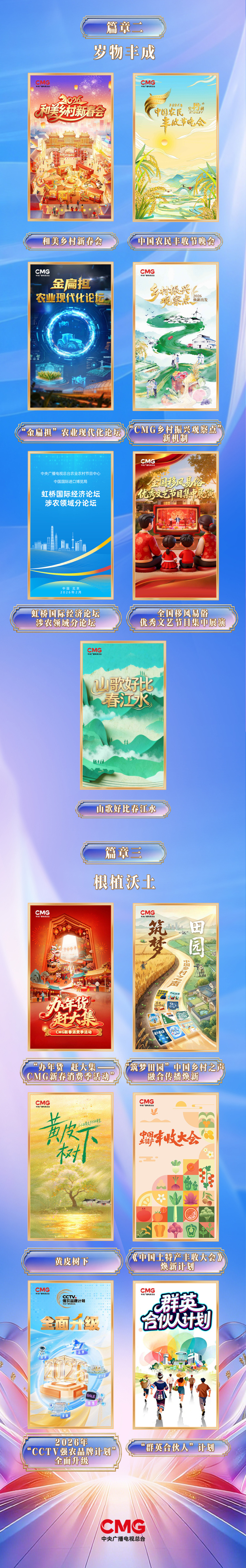 万象更新！中央广播电视总台农业农村节目中心2026年精品节目片单发布
