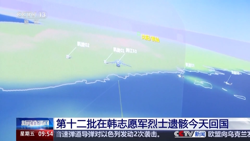 “欢迎回家，向志愿军英烈致敬！”