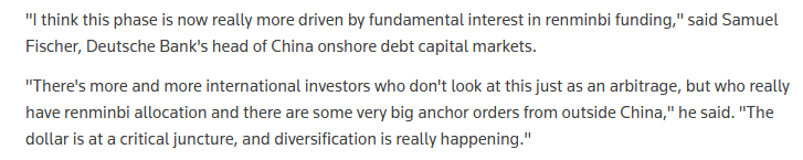 全球媒体聚焦｜外媒：人民币融资掀国际热潮 市场需求成核心驱动_fororder_2