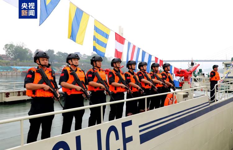 第164次中老缅泰湄公河联合巡逻执法行动正式启动