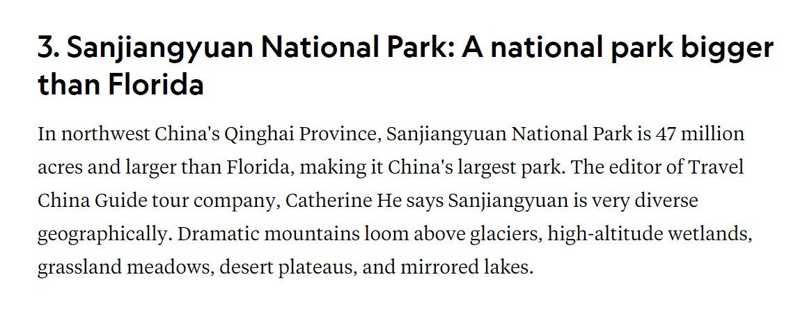 全球媒体聚焦丨“不容错过”美国《国家地理》杂志盘点“必去”的中国国家公园