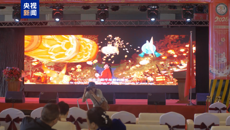 赞比亚中国春节庙会在赞首都举行 总台春晚宣传片惊艳亮相送年味