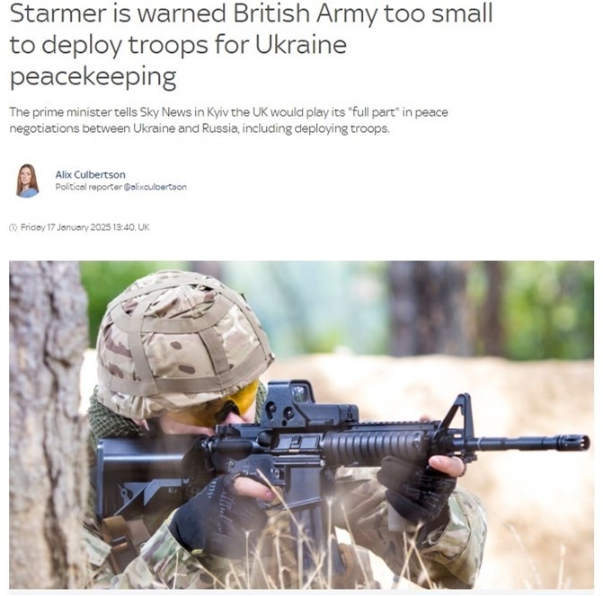 资讯很有聊丨英国援乌“雄心”被泼冷水：英军规模太小