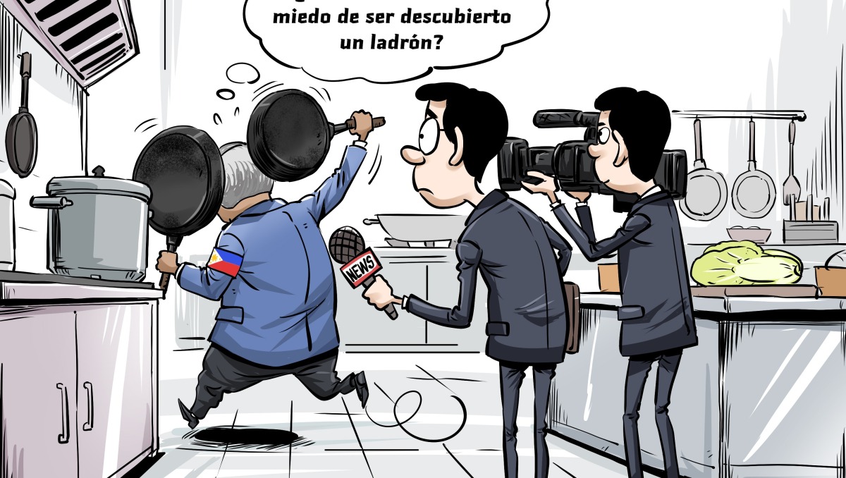 【Caricatura editorial】El ladrón teme ser descubierto