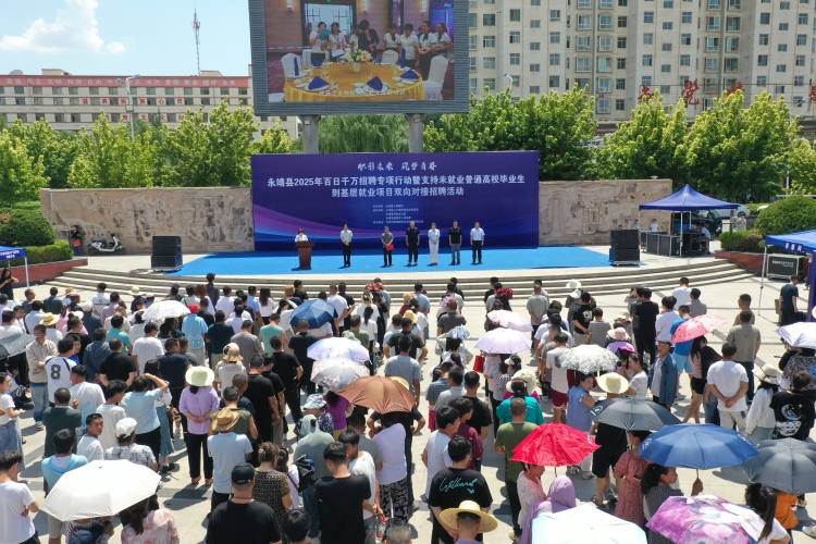 临夏永靖：2025年百日千万招聘专项行动启动_fororder_1