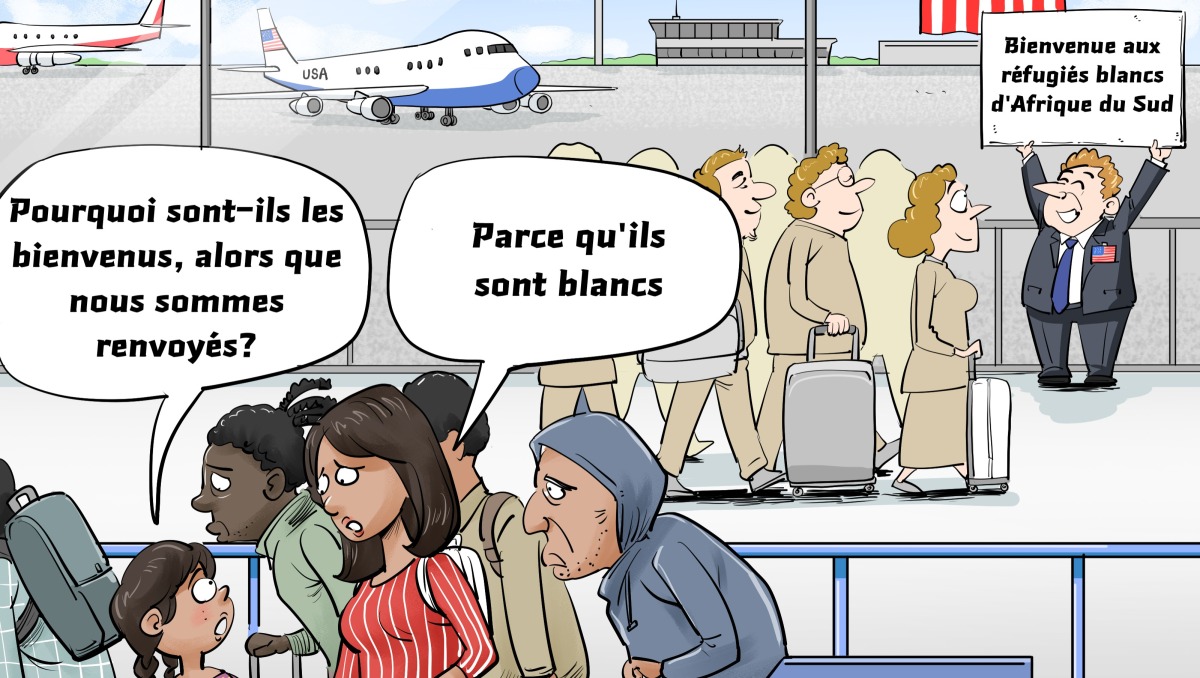 【Actualité en caricatures】La priorité à la couleur de peau