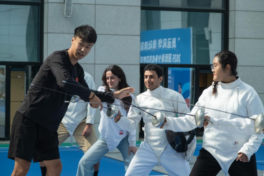 "Olympic Spirit, Dynamic Tianjin" 2025 International Youth Sports Study Camp Kicks Off in Ninghe_fororder_图片3