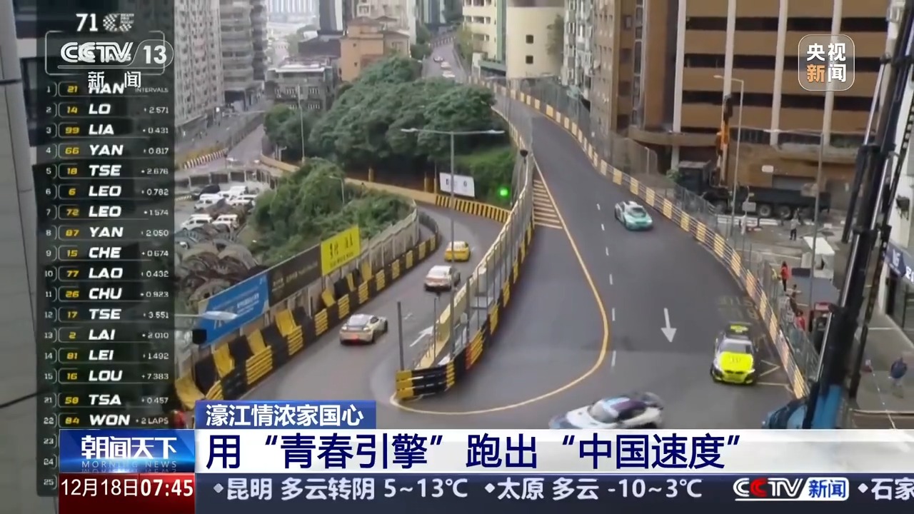 濠江情浓家国心丨在东望洋赛道跑出“中国速度” 走进澳门车手的“飞驰人生”