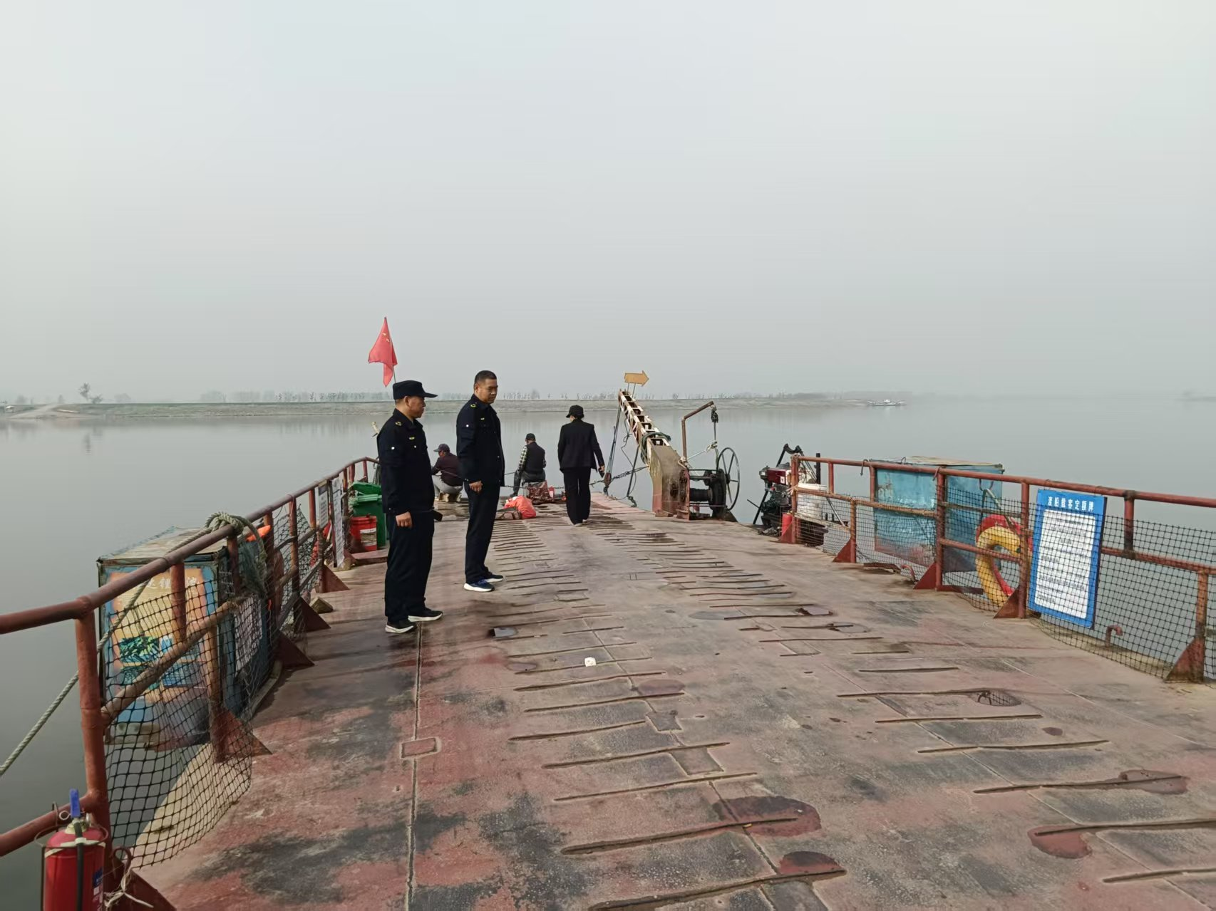 蚌埠市五河县临北回族乡：开展渡口安全检查  筑牢水上安全防线保障居民出行安全_fororder_渡口图片1