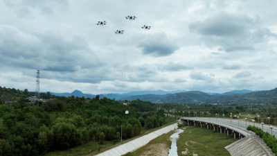 State Grid Tianshui Debuts "Four-Drone Synchronized Heavy Lifting" to Boost Power Grid Construction Quality and Efficiency