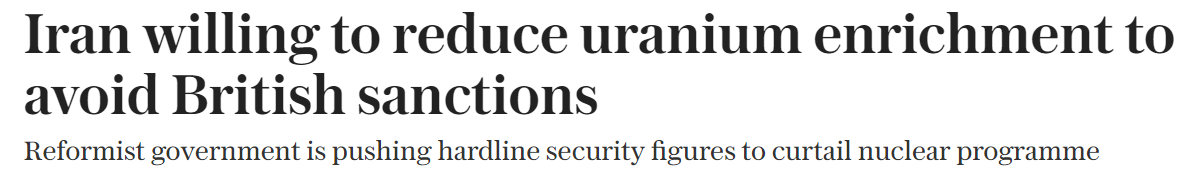 伊朗与欧洲三国26日举行核问题谈判 能谈成什么？