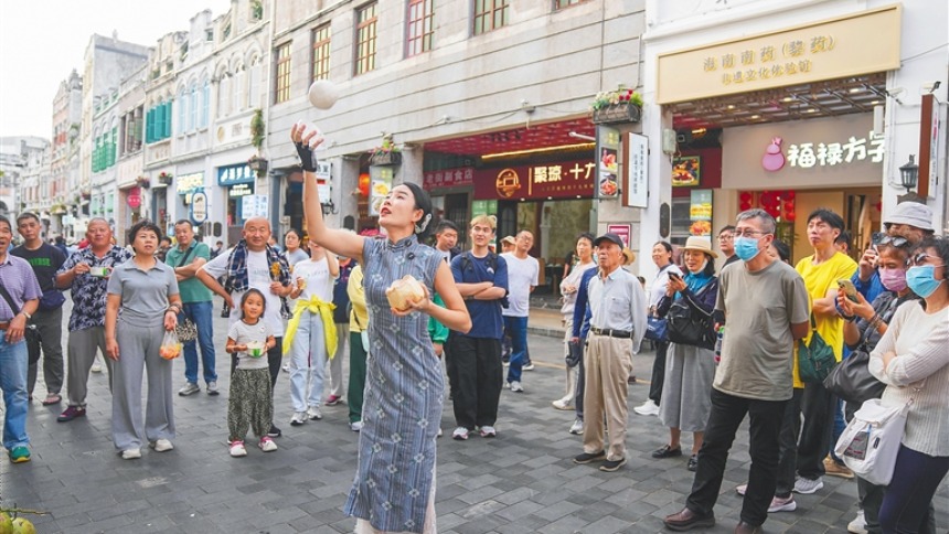 海口骑楼老街： 好看好玩吸引游人