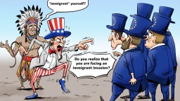 【Editorial Cartoon】An Immigrant Invasion?