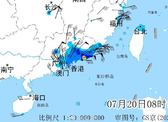 台风韦帕7级风圈已覆盖整个珠三角 或以巅峰期强度登陆广东