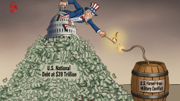 【Editorial Cartoon】Debt Peaks and Flashpoints