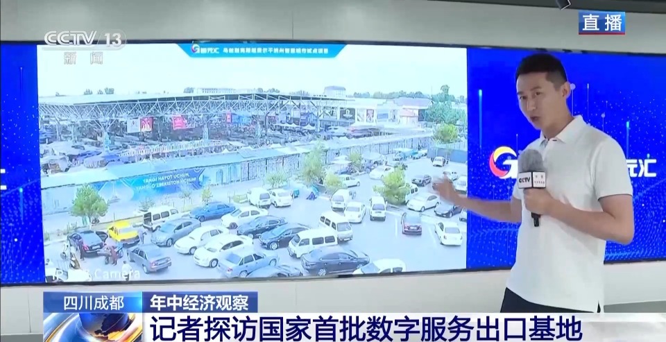 年中经济观察丨来国家首批数字服务出口基地 看中国服务如何走向世界