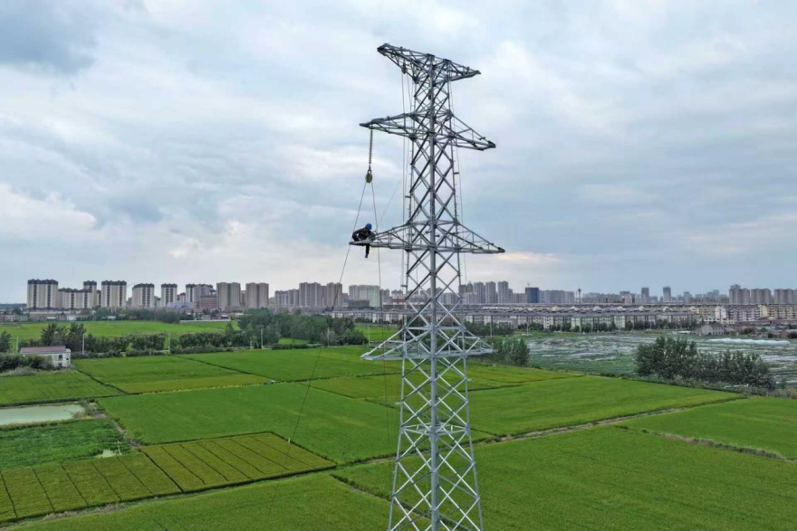 State Grid Huai’an Power Supply Company Accelerates Transmission Line Project to Ensure Reliable Power Supply_fororder_图片1