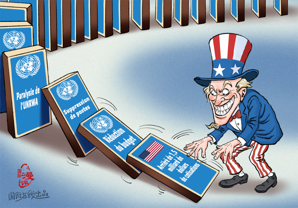 【Actualité en caricatures】 Un arriéré qui secoue tout le système_fororder_“欠”一发而动全身（法）