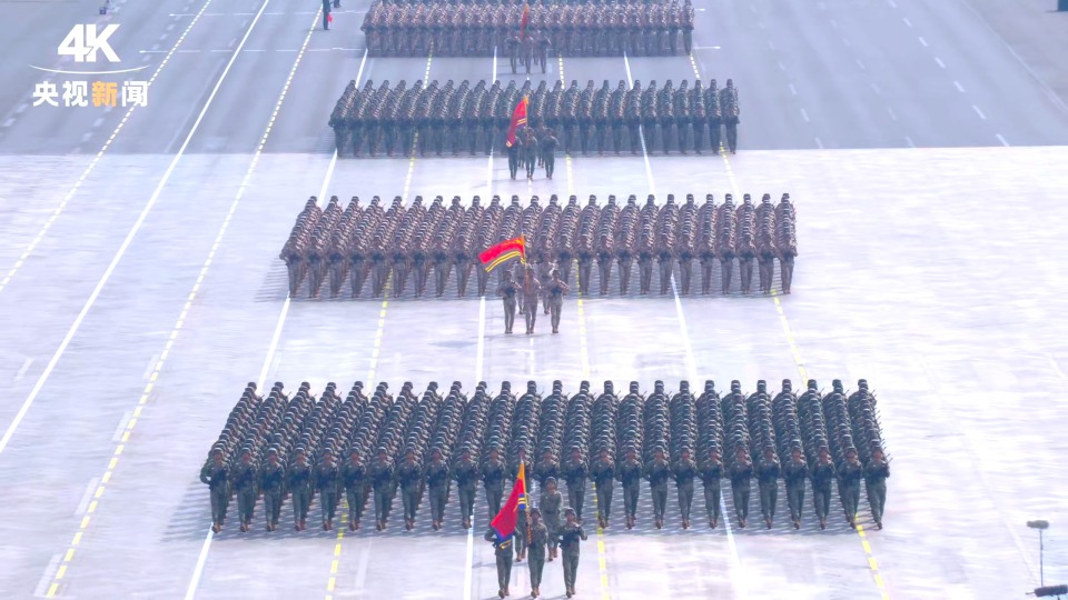 4K看阅兵丨中国排面！新型军兵种和武警部队方队首次擎旗亮相