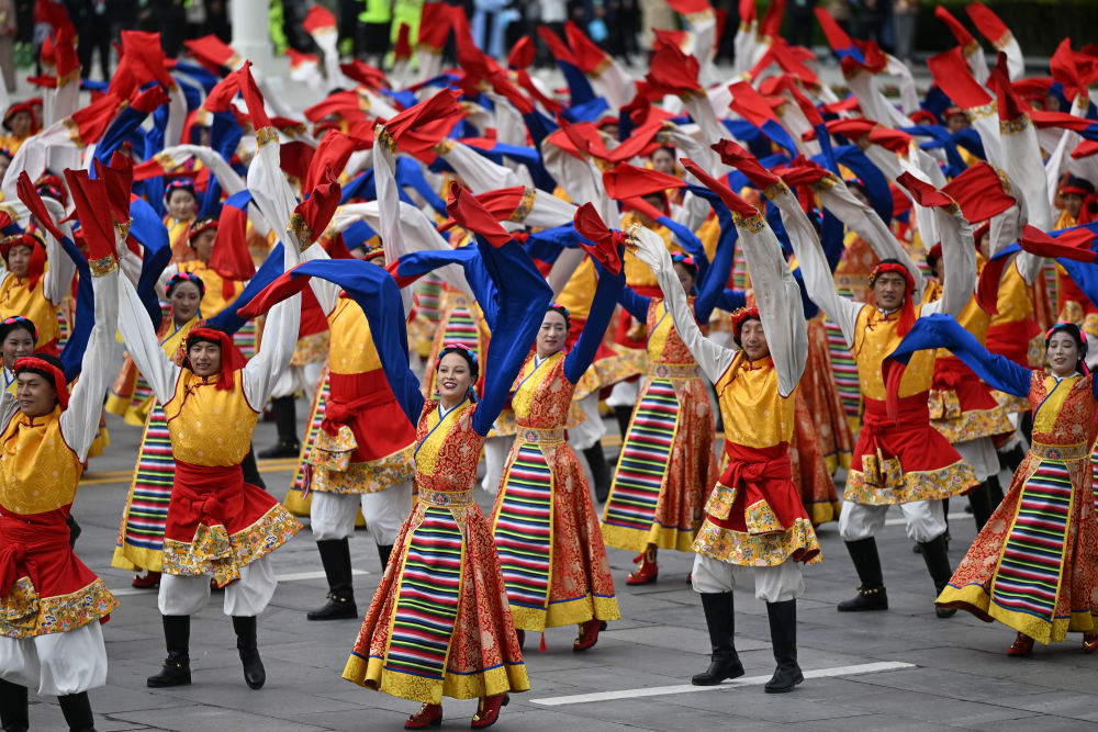 高清大图丨西藏自治区成立60周年庆祝大会现场直击