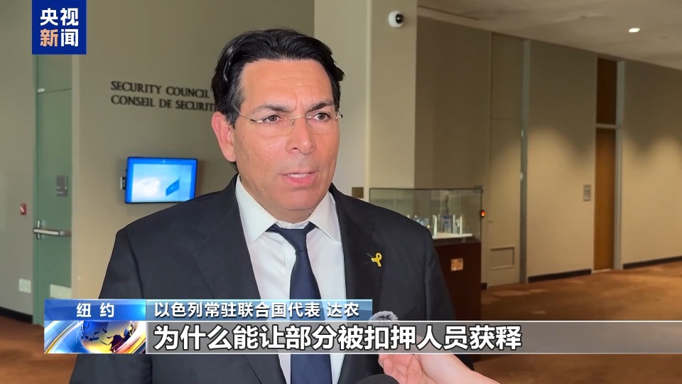 “你们指望美国做些什么？”巴勒斯坦代表回答央视记者提问