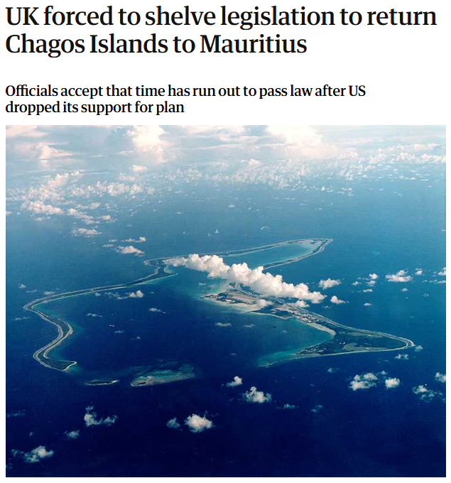 英国称暂停向毛里求斯移交查戈斯群岛主权- 国际在线移动版