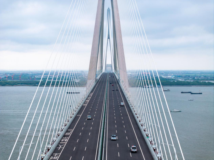The Changtai Yangtze River Bridge, the World’s Longest-Span Cable-Stayed Bridge, Officially Opens to Traffic_fororder_图片3