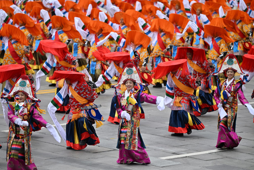 高清大图丨西藏自治区成立60周年庆祝大会现场直击