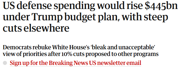 闪评丨军工企业吃尽战争红利 美国民众却为战争买单