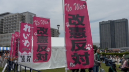 日本民众举行守护宪法集会 反对战争与军备扩张
