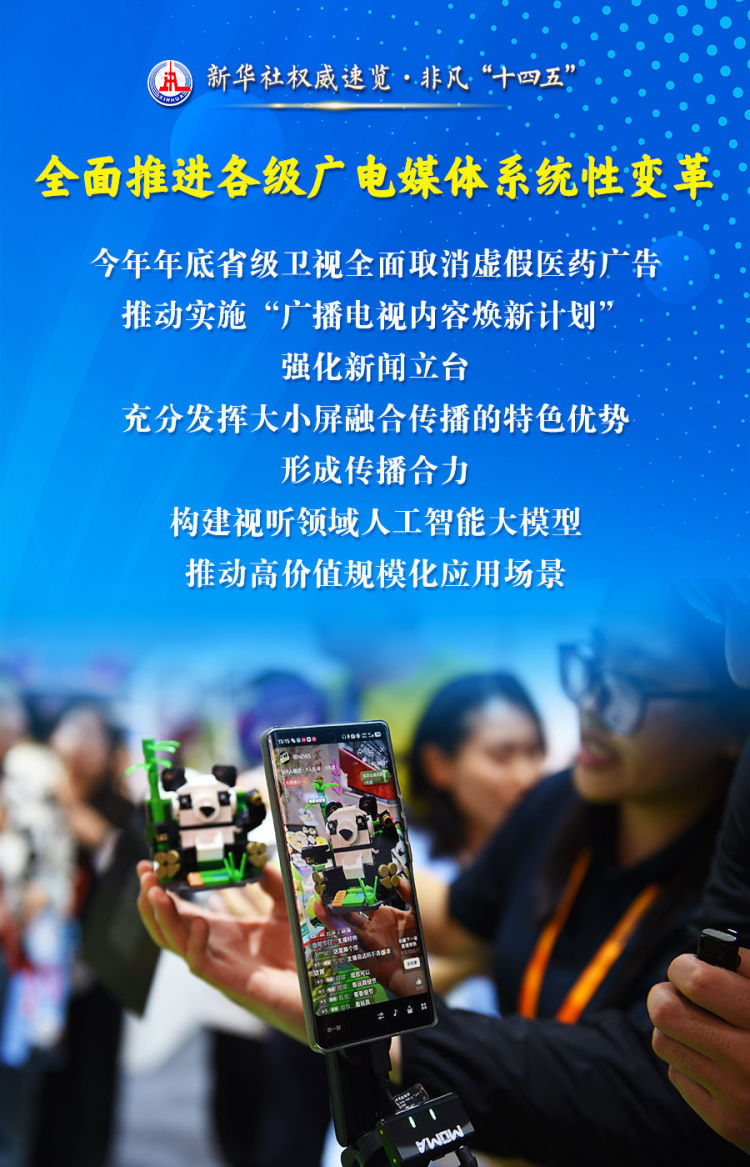 新华社权威速览·非凡“十四五” | 传播党的声音、服务人民群众，广播电视和网络视听行业五年成绩单来了