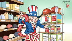 【Editorial Cartoon】Covering It Up Only to Reveal