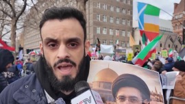 总台现场直击丨伦敦举行大规模集会抗议美以对伊战争